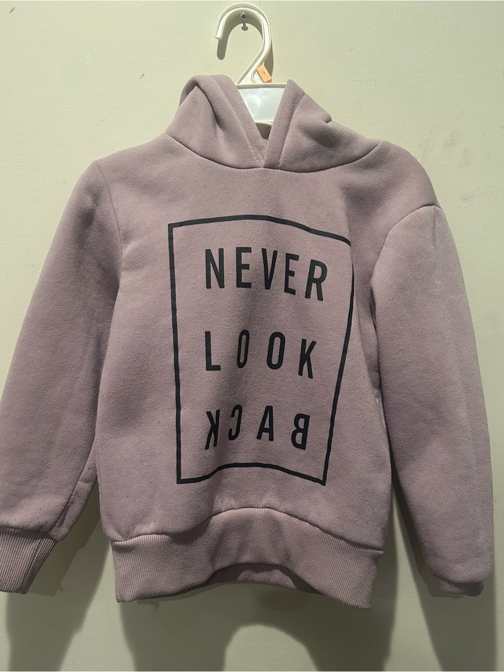 Kids' Mauve 'Never Look Back' Hoodie